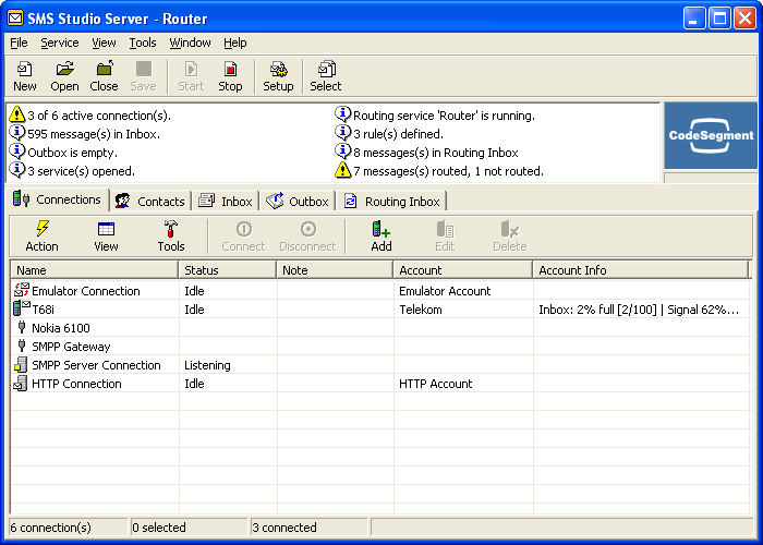 SMS Studio Demo Screenshot